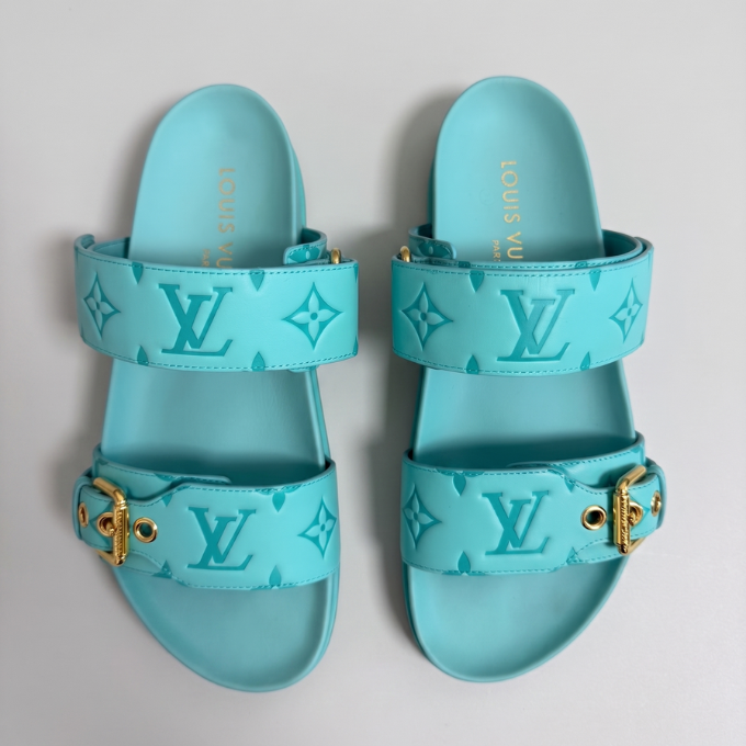 Louis Vuitton Bom Dia Mules - Turcoaz