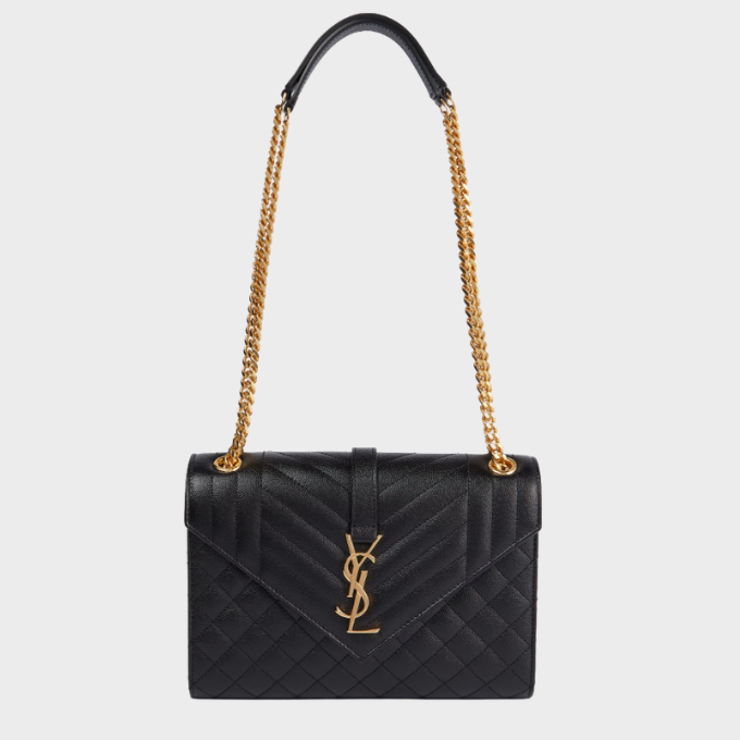 Saint Laurent Medium Envelope Bag - Black