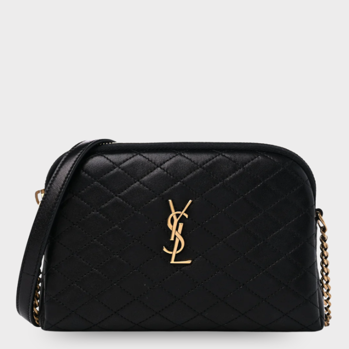 Saint Laurent Gaby Zippered Pouch - Black