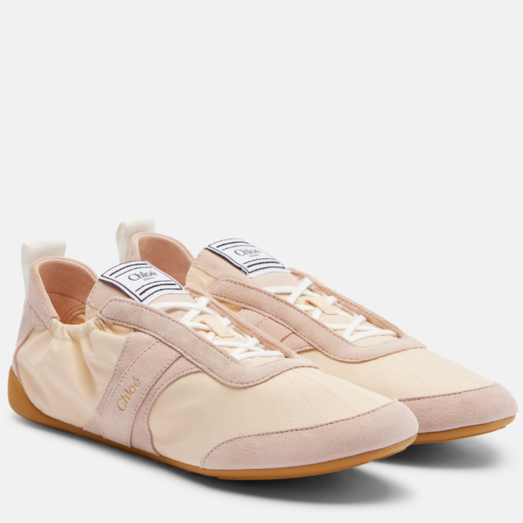 Chloé Kick Sneakers Bej Pudrat