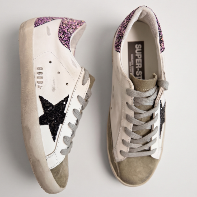 Golden Goose Super Star Sneakers - Purple Glitter