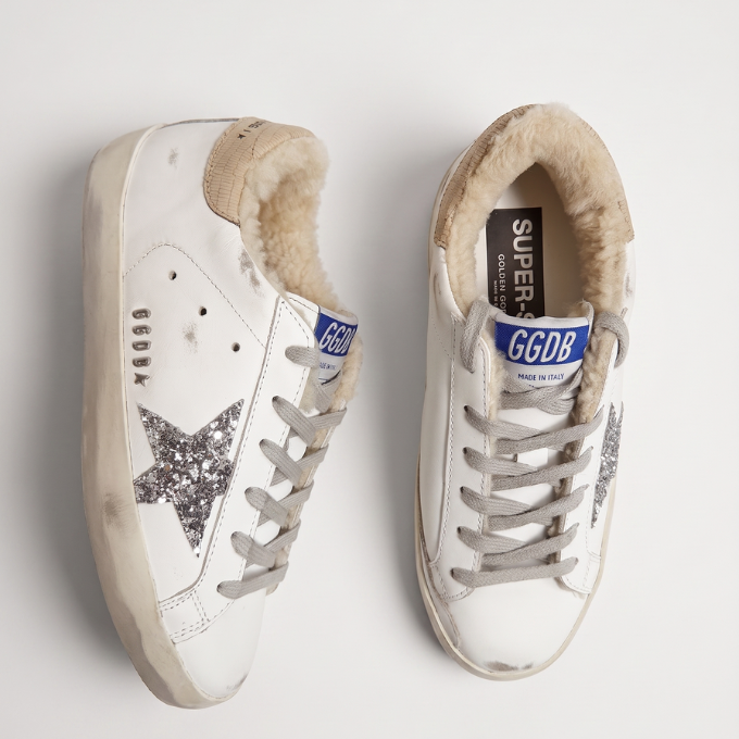 Golden Goose Super Star - White&Silver