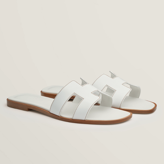 HERMES Oran Sandals - White
