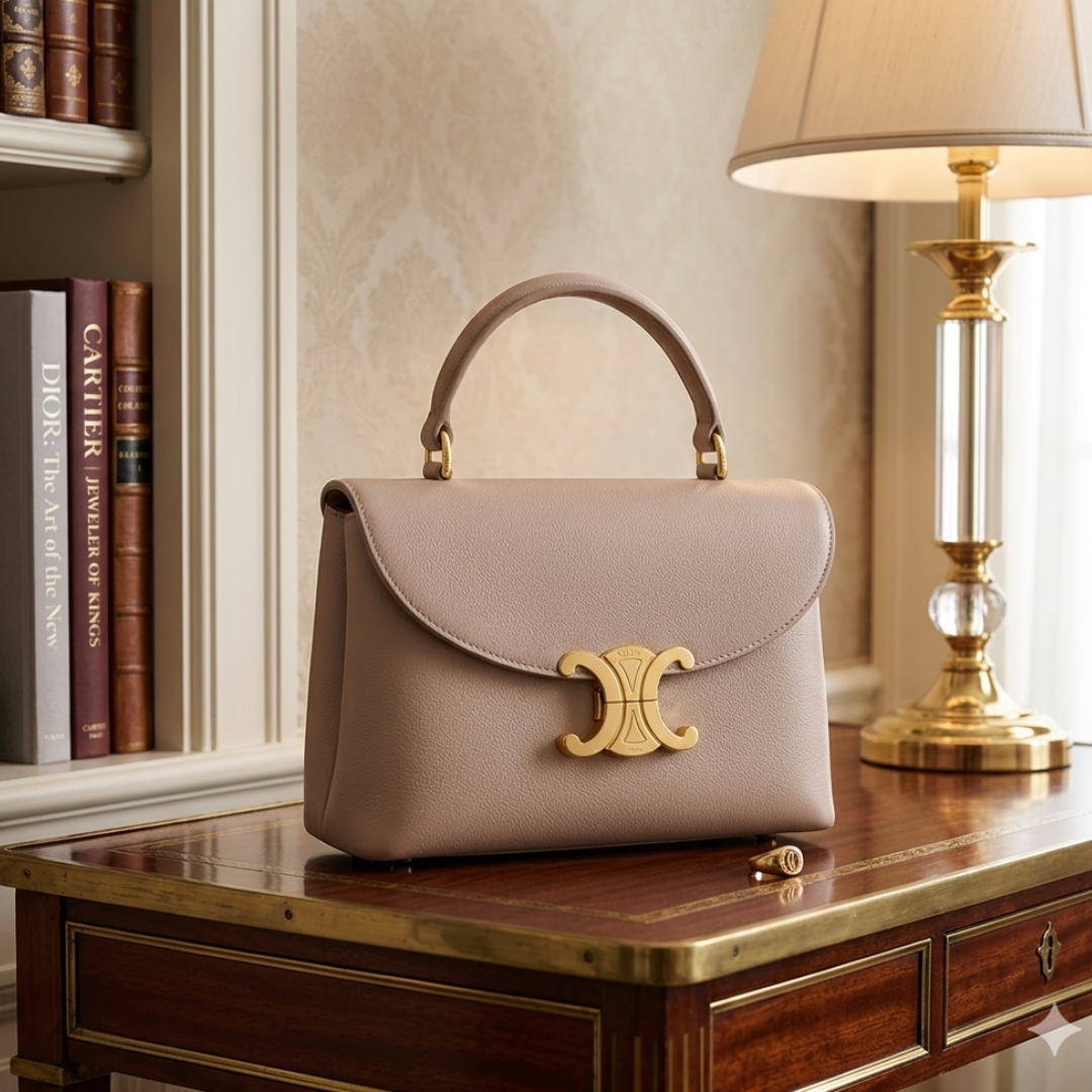 CELINE Teen Nino Bag - Bej Nisipiu
