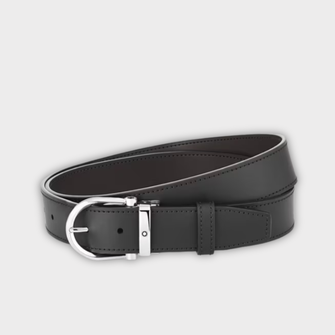Montblanc Reversible Belt - Negru&Maro