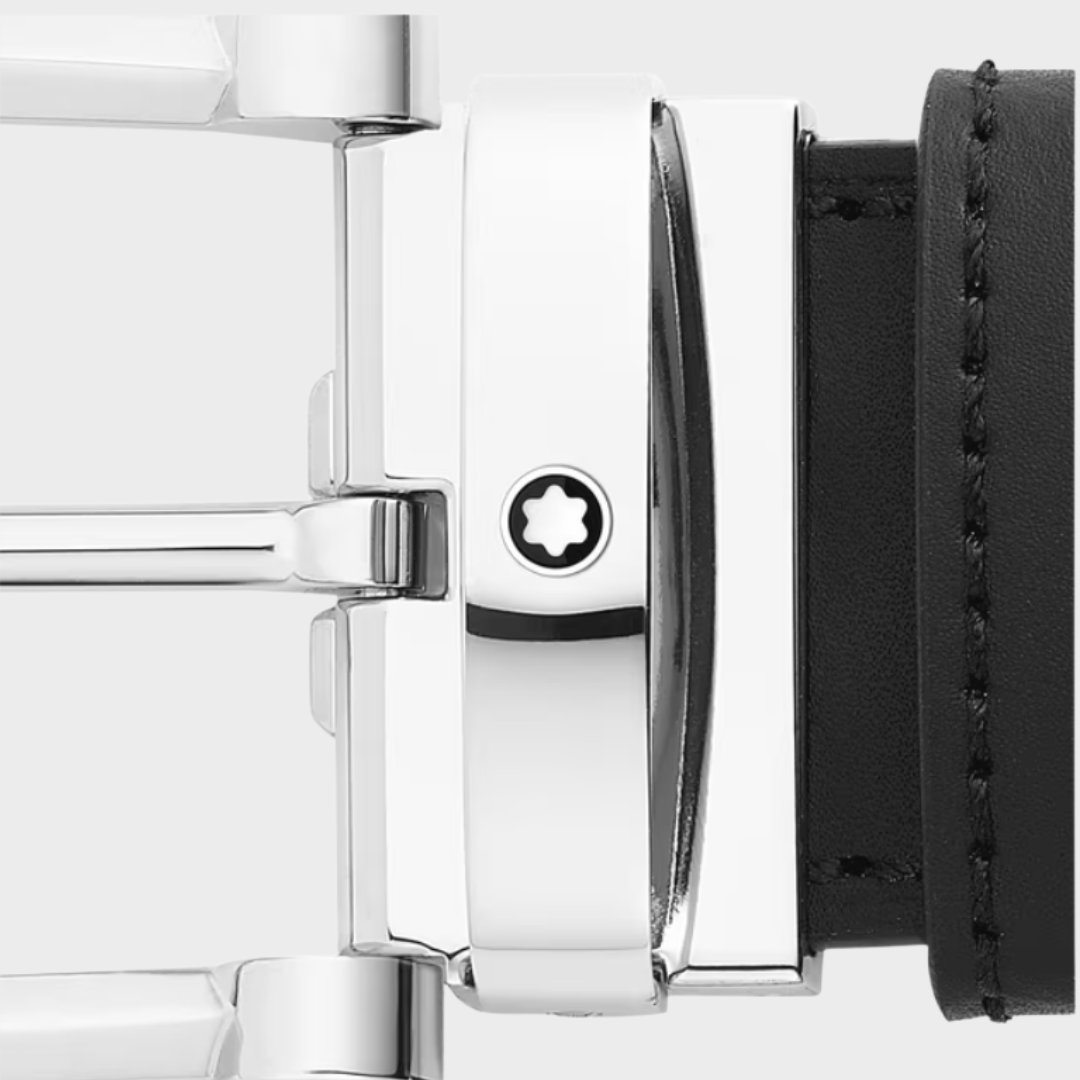 Montblanc Reversible Belt - Negru&Maro