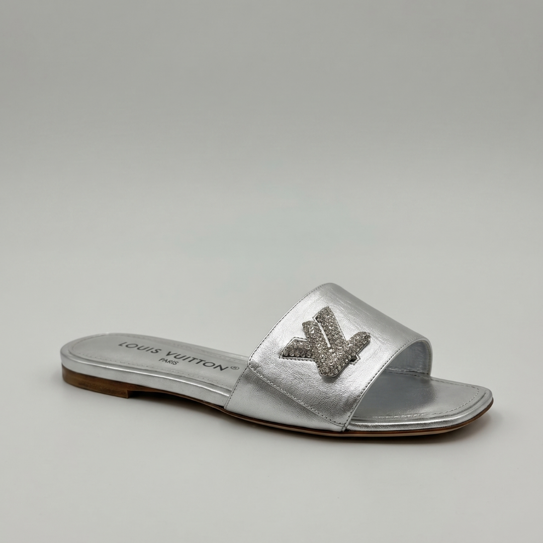 Louis Vuitton Shake Flat Mules - Argintiu
