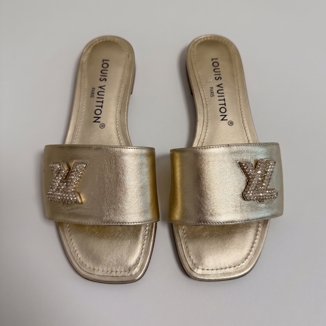 Louis Vuitton Shake Flat Mules - Auriu