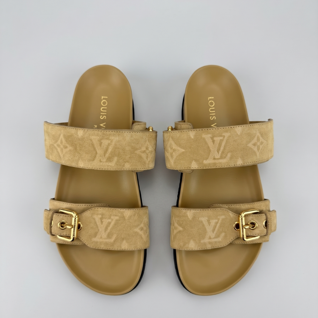 Louis Vuitton Bom Dia Mules - Bej