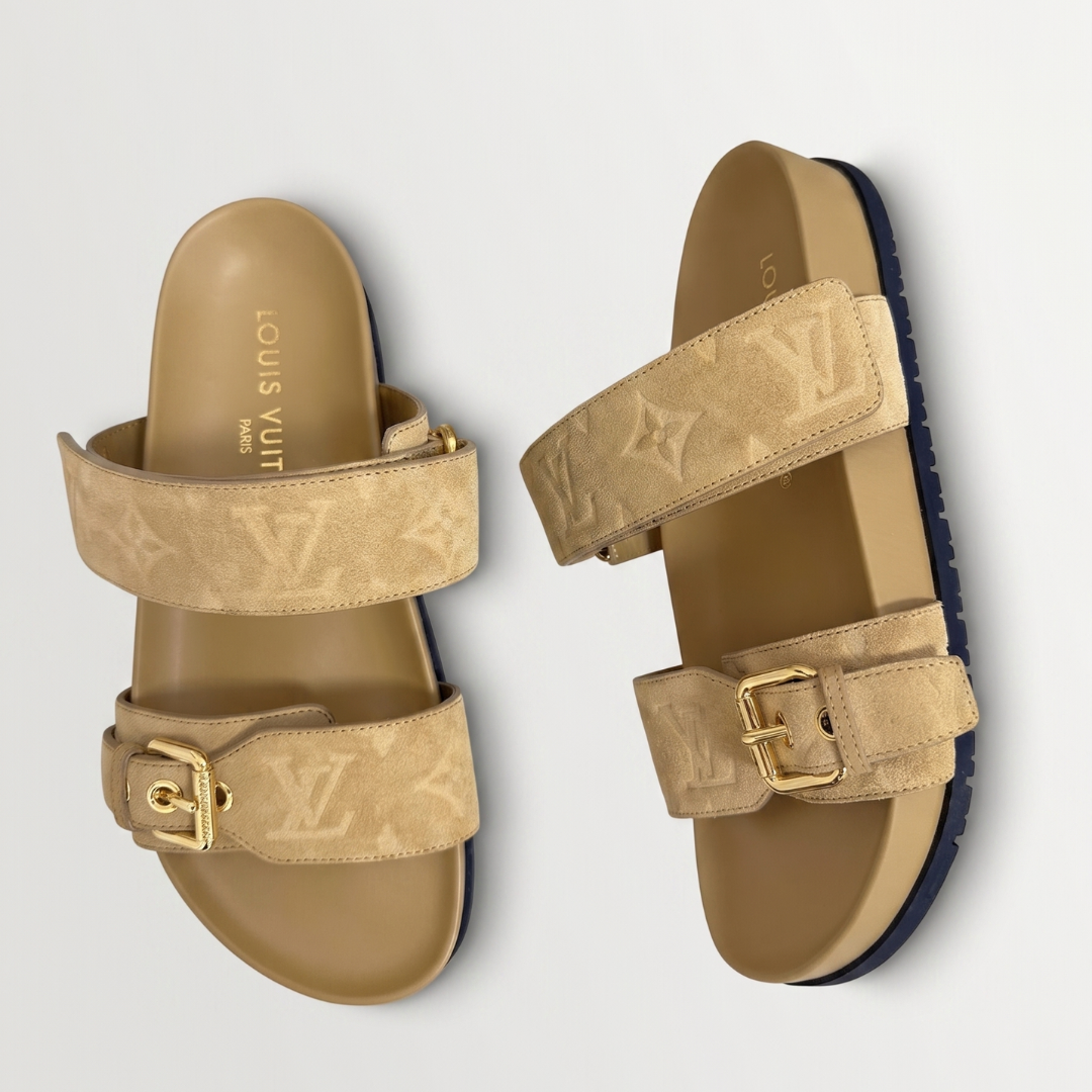 Louis Vuitton Bom Dia Mules - Bej