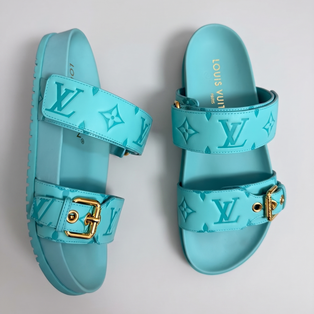 Louis Vuitton Bom Dia Mules - Turcoaz