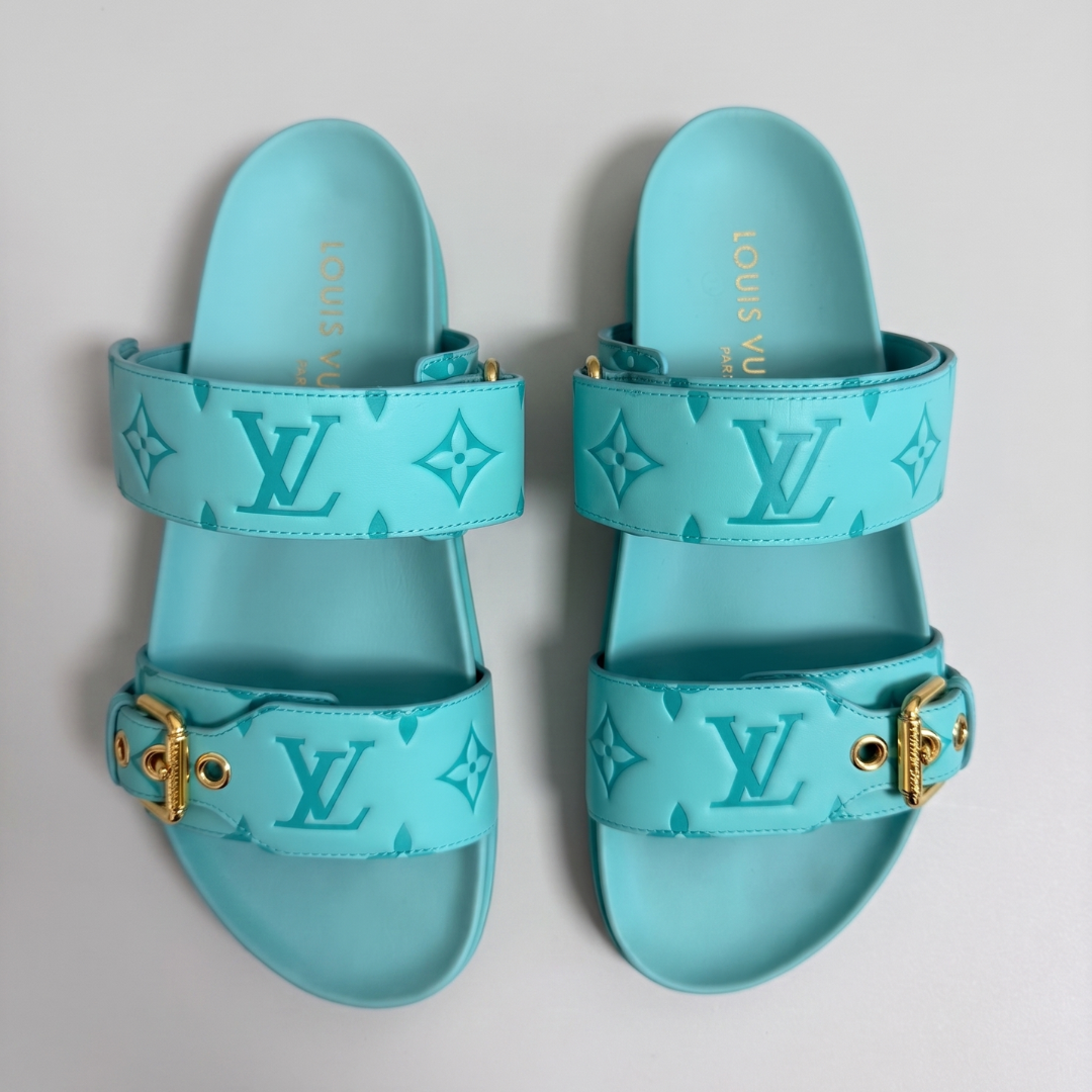 Louis Vuitton Bom Dia Mules - Turcoaz