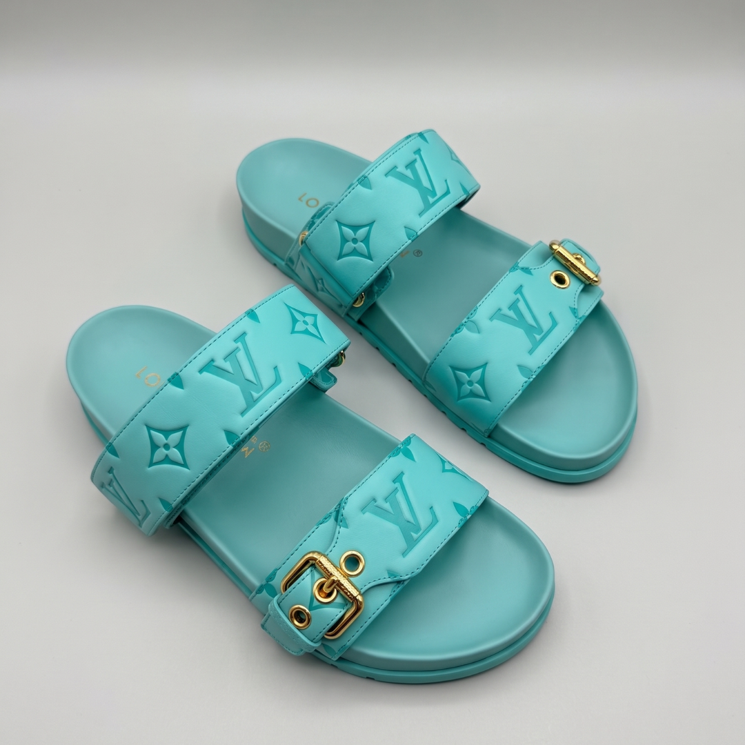 Louis Vuitton Bom Dia Mules - Turcoaz