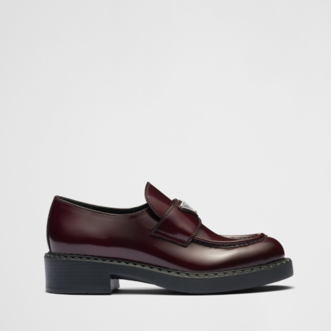PRADA Chocolate Loafers - Burgundy