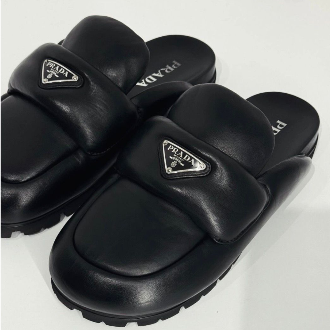 PRADA Soft Padded Nappa Leather - Negru