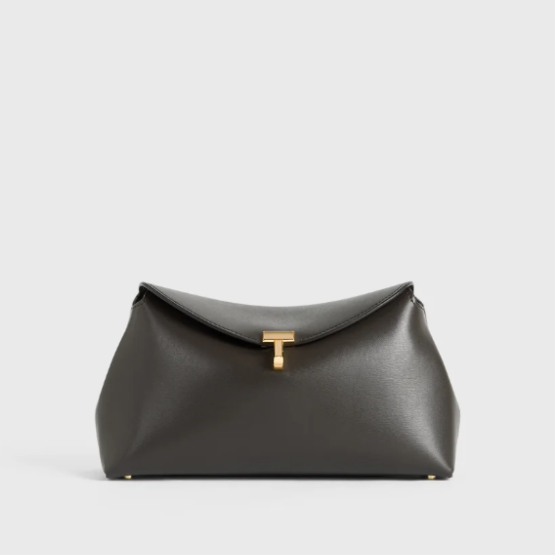 TOTEME T-Lock Small Bag - Maro Închis