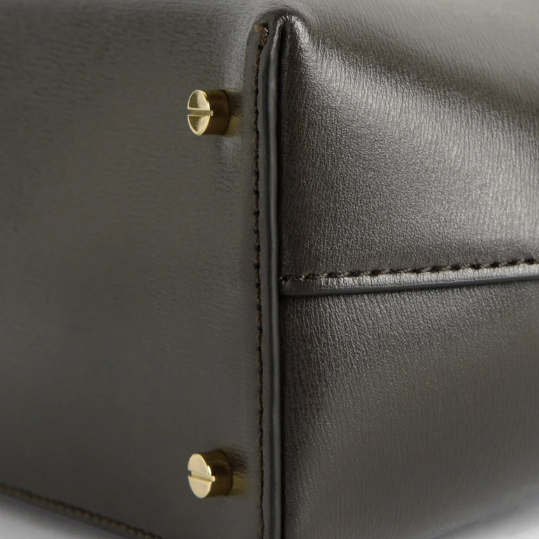 TOTEME T-Lock Small Bag - Maro Închis