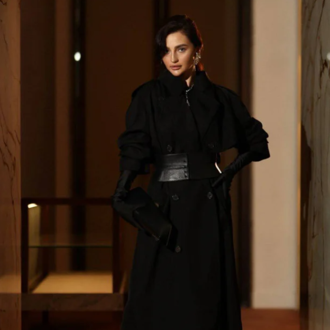 The Attico Long Night Clutch - Negru