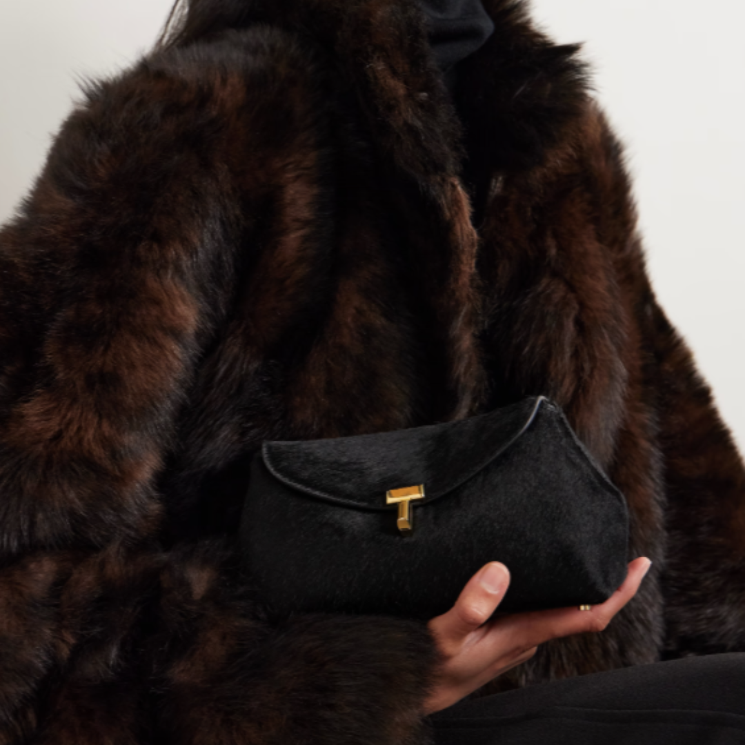 TOTEME T-Lock Clutch - Negru
