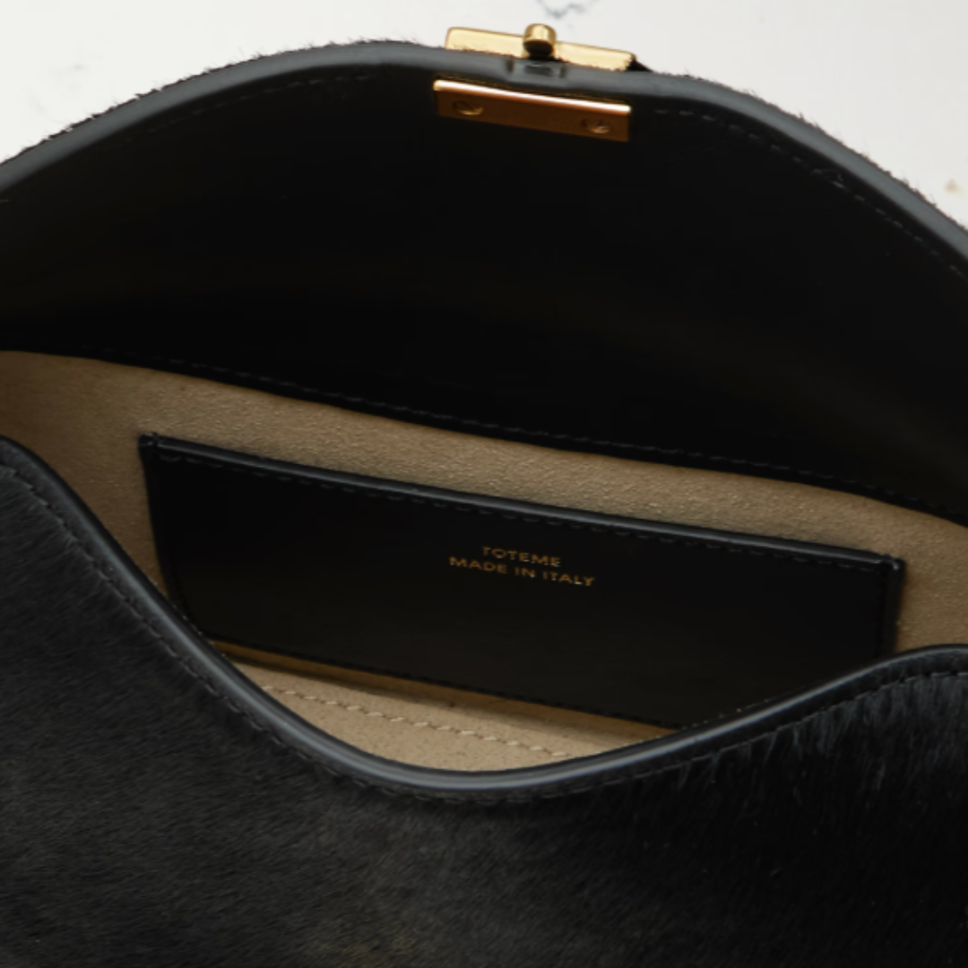 TOTEME T-Lock Clutch - Black