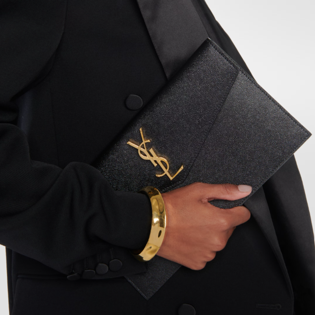 Saint Laurent Uptown Clutch - Black