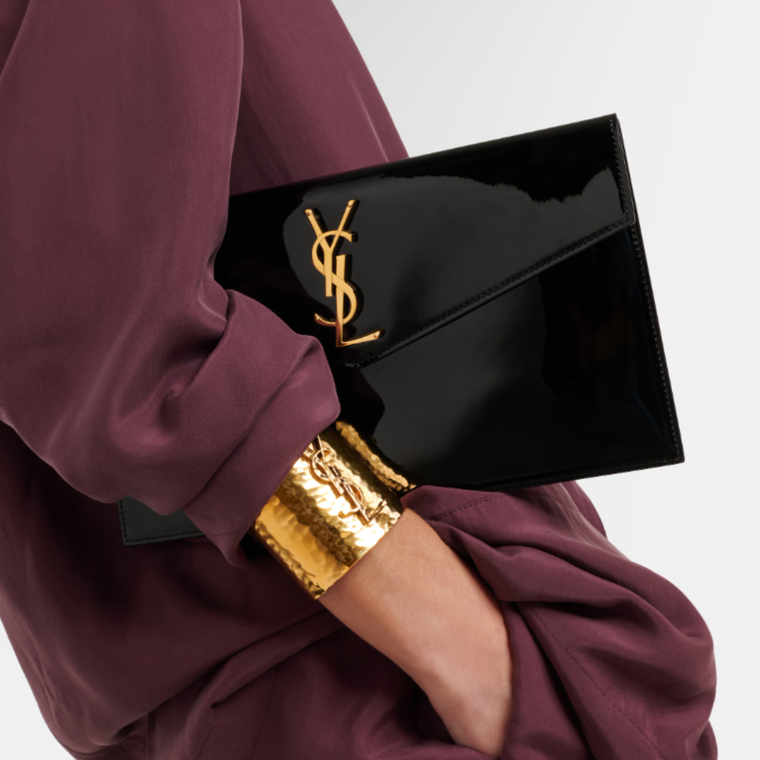 Saint Laurent Uptown Clutch - Black