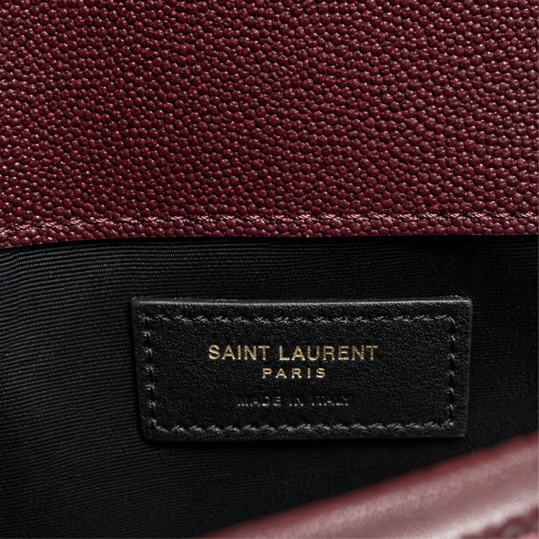Saint Laurent Uptown Clutch - Burgundy