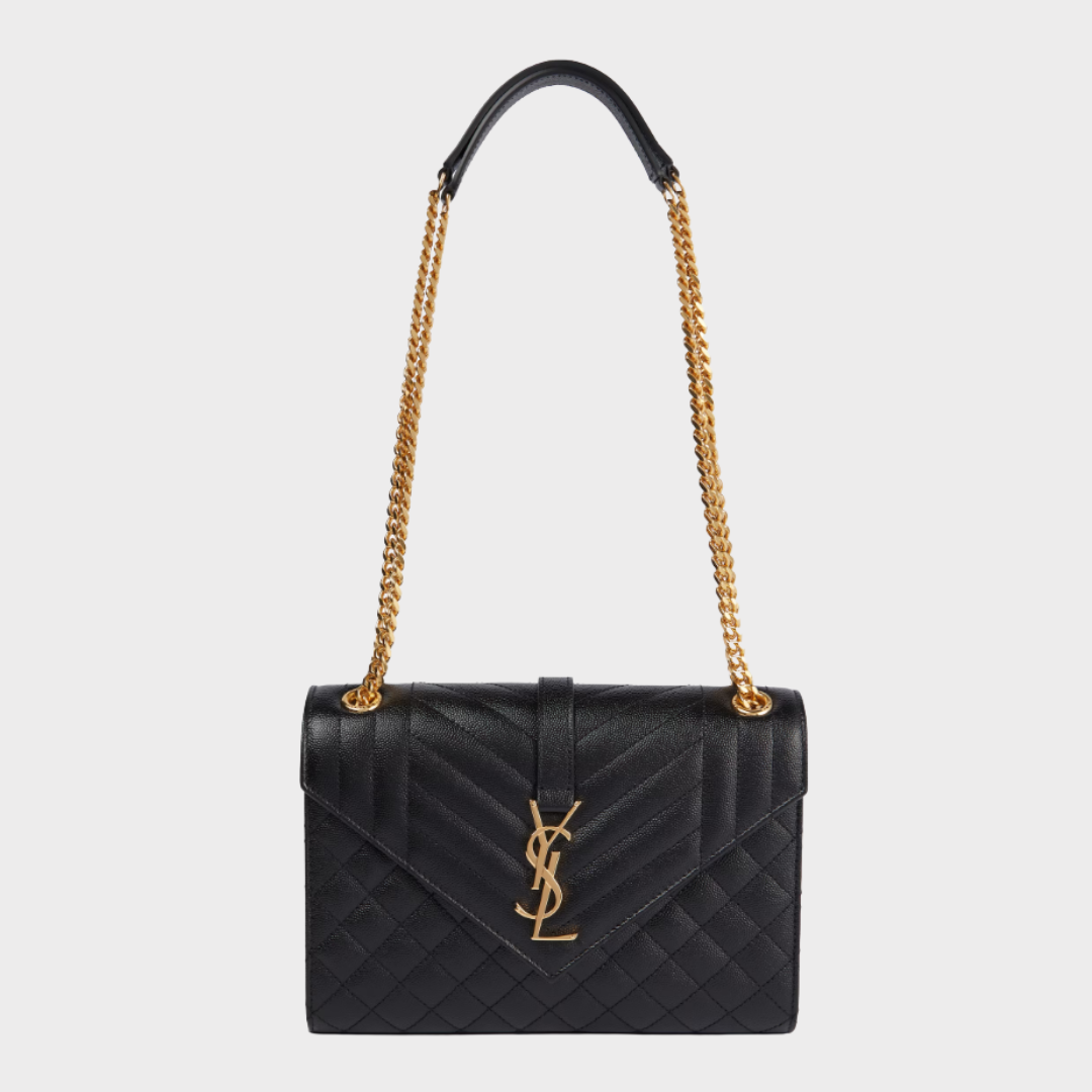 Saint Laurent Medium Envelope Bag - Black