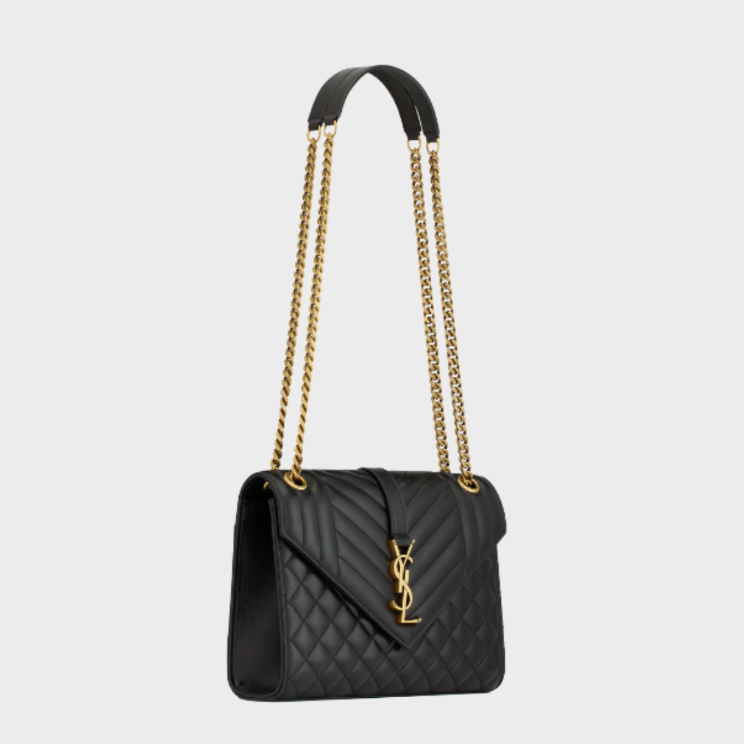 Saint Laurent Medium Envelope Bag - Black
