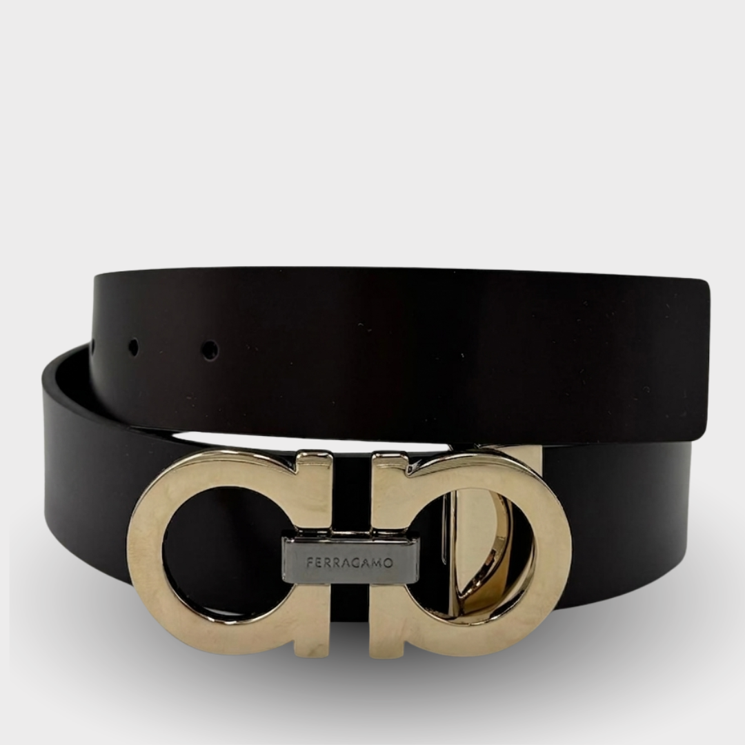 Ferragamo Gancini Belt - Black&Brown
