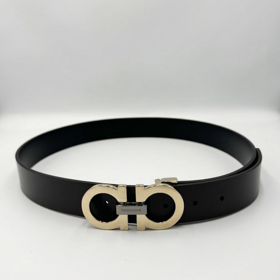 Ferragamo Gancini Belt - Black&Brown