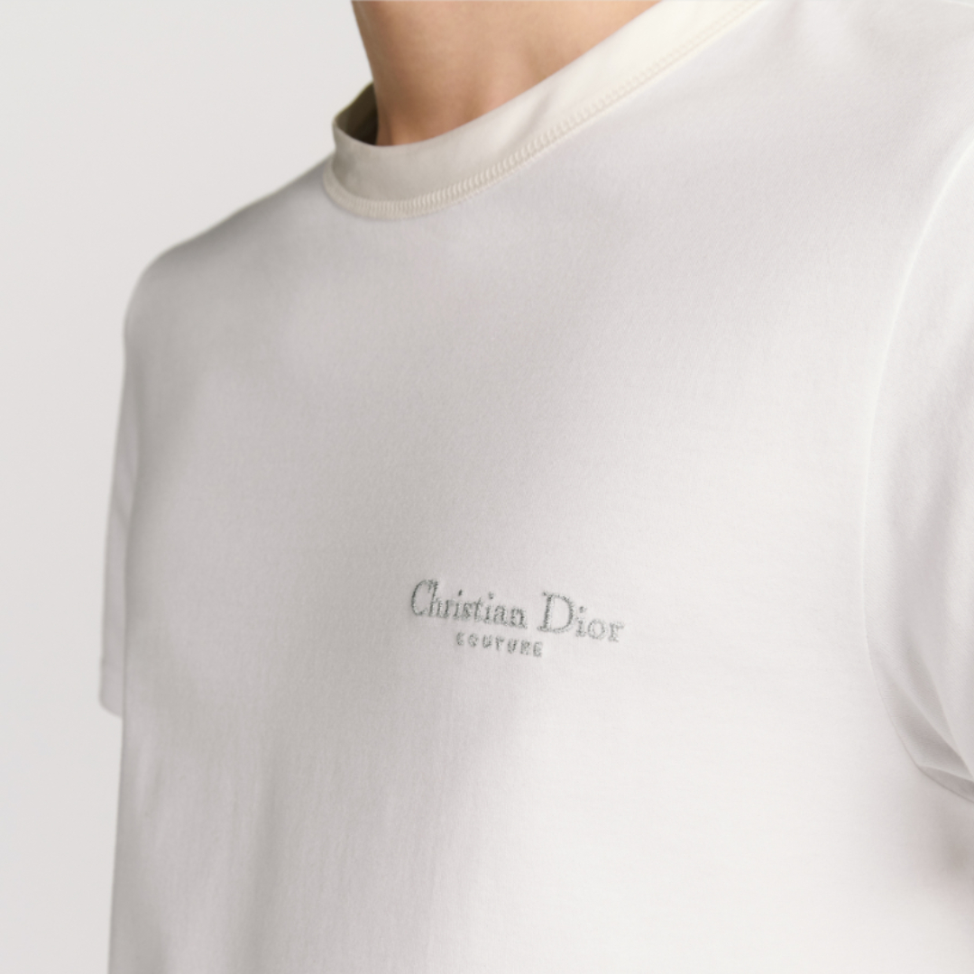 Christian Dior Embroidery T-shirt - White