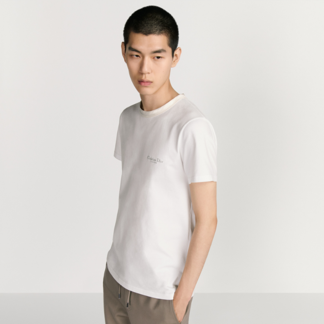 Christian Dior Embroidery T-shirt - White