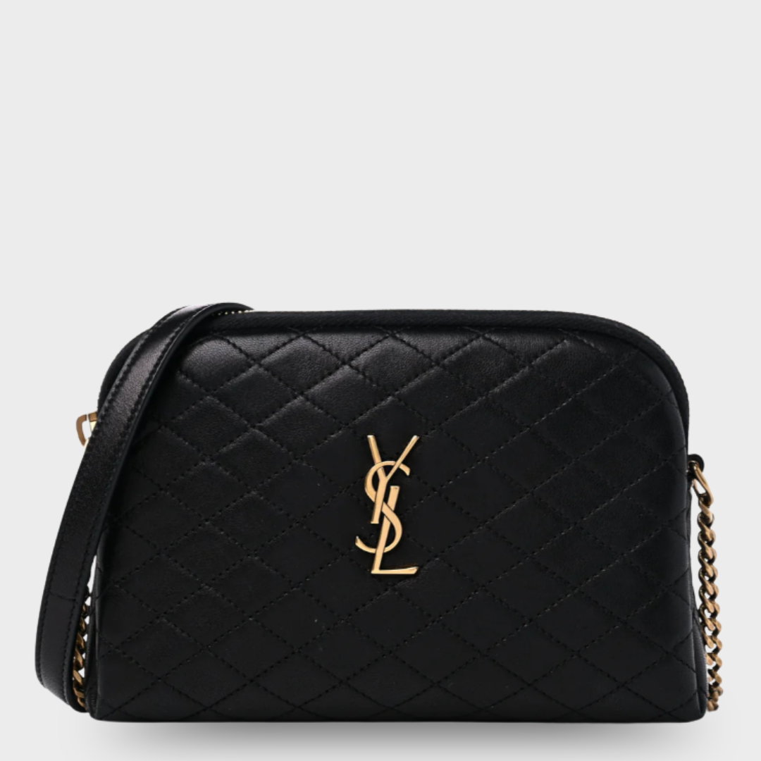 Saint Laurent Gaby Zippered Pouch - Black