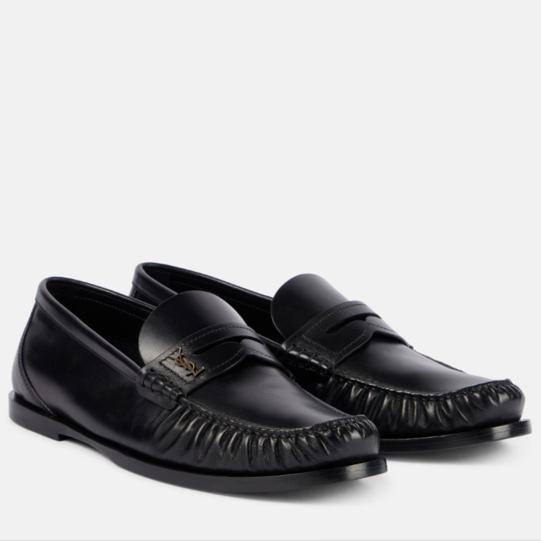 Saint Laurent Penny Loafers Black