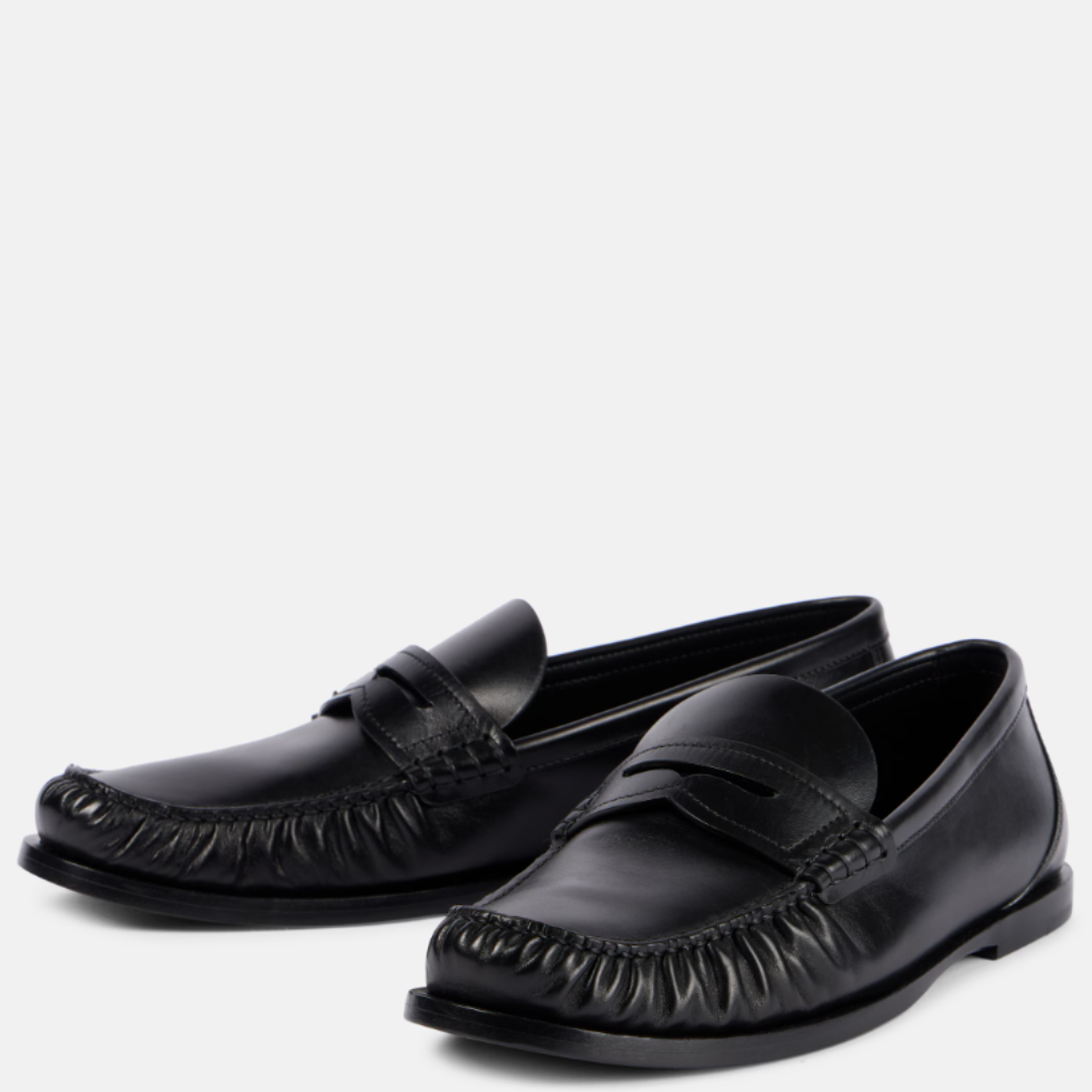 Saint Laurent Penny Loafers Black