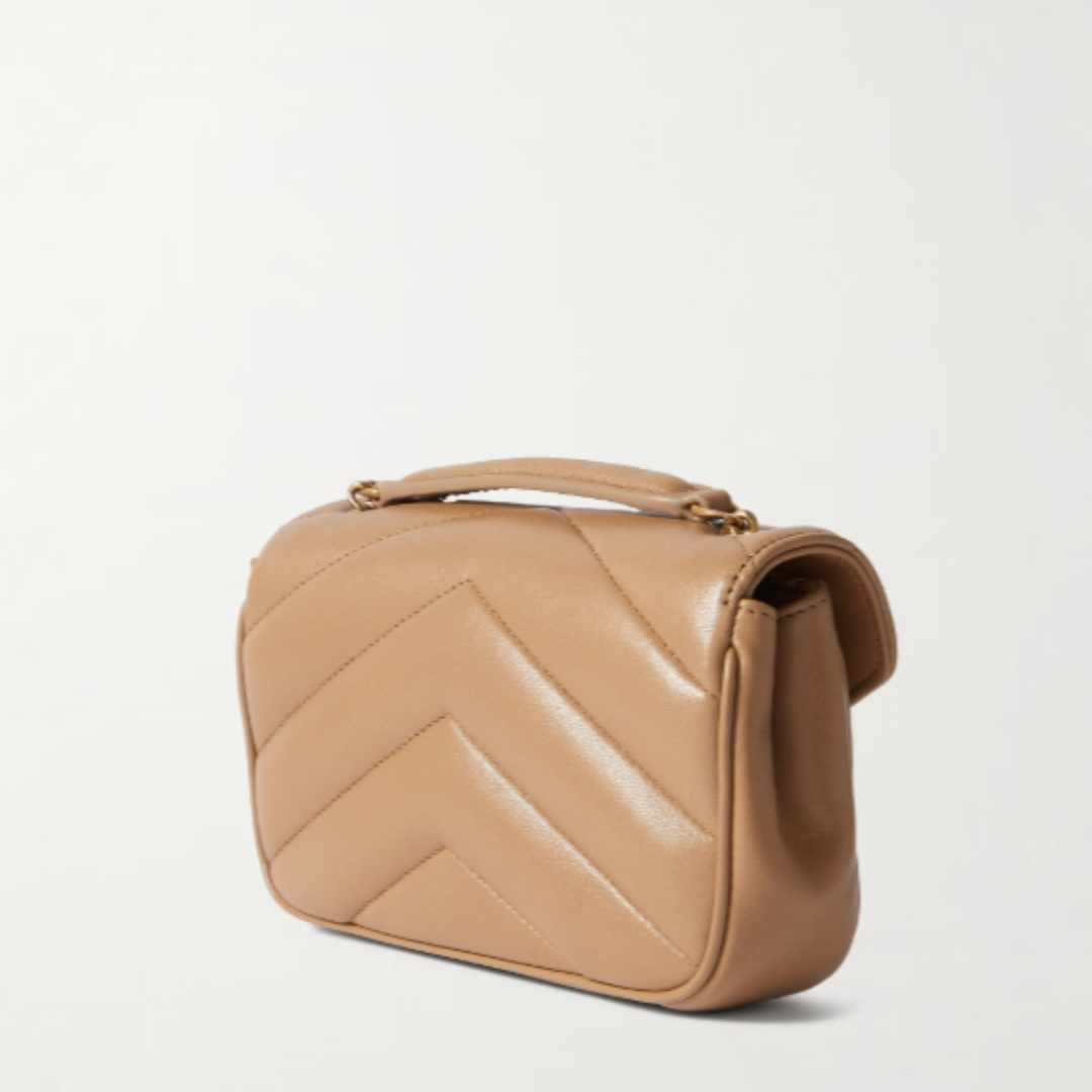 Saint Laurent Loulou Mini Bag - Natural Tan