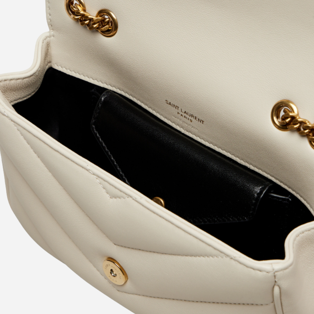 SAINT LAURENT Loulou Mini Bag - Bej