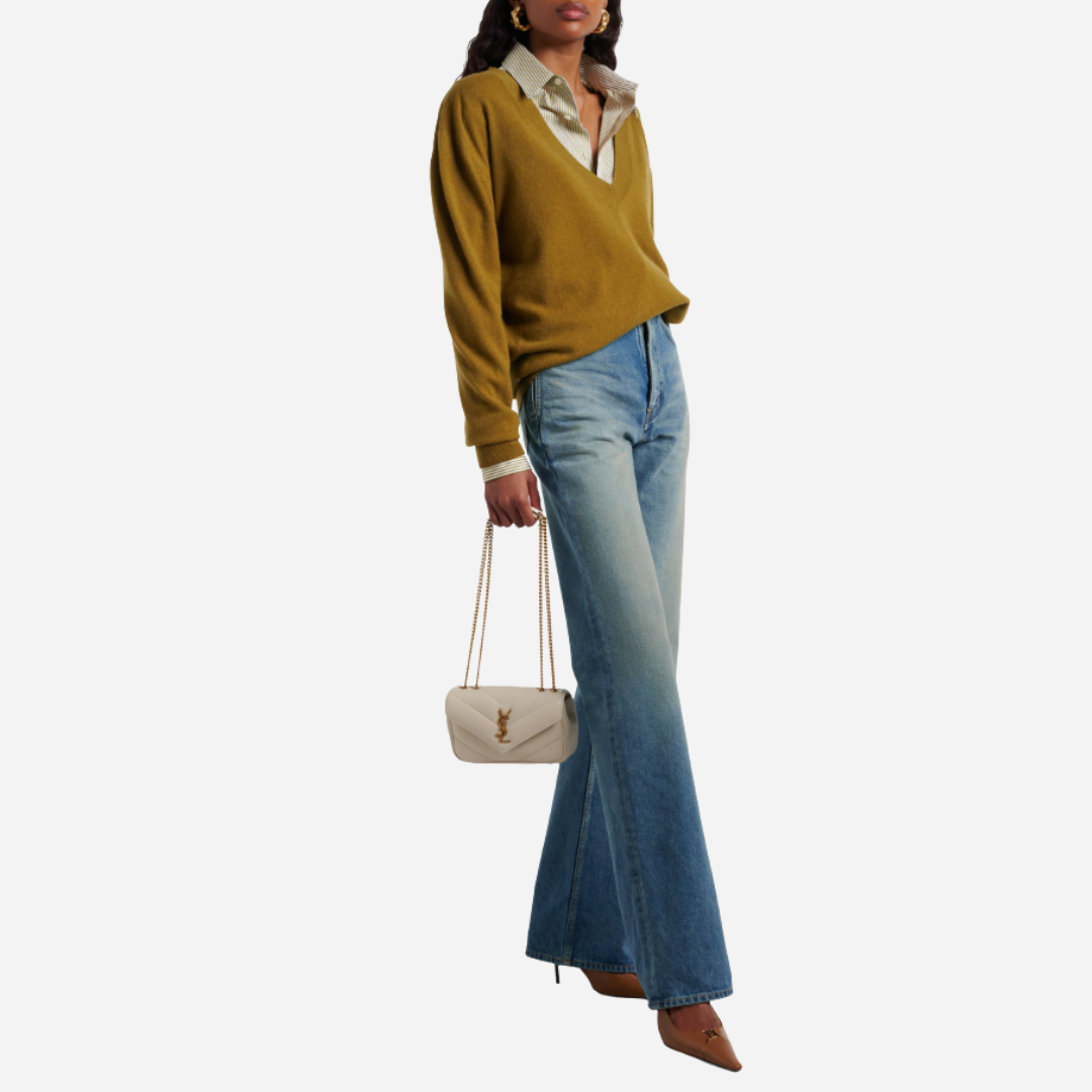 SAINT LAURENT Loulou Mini Bag - Bej