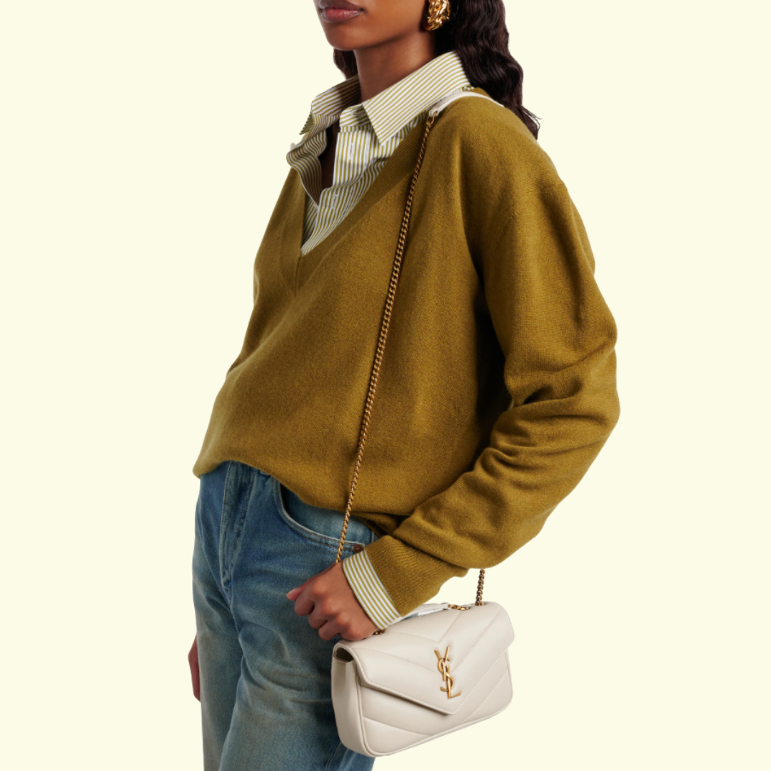 SAINT LAURENT Loulou Mini Bag - Bej
