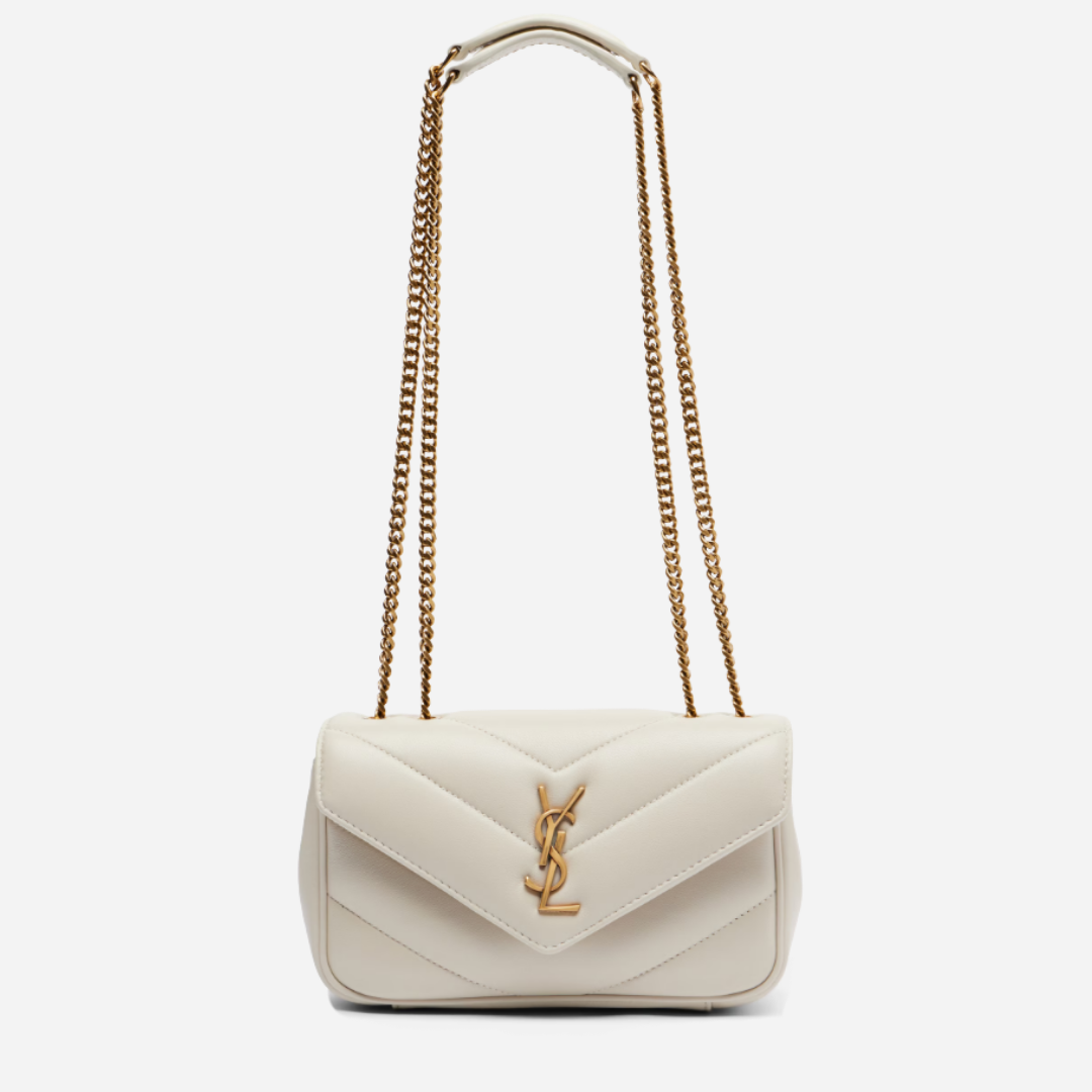  SAINT LAURENT Loulou Mini Bag - Crema Soft