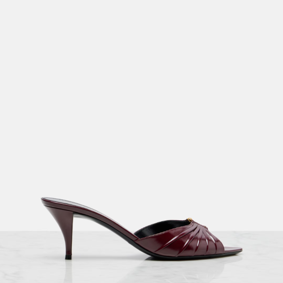 Saint Laurent Babylone Mules 60 - Burgundi