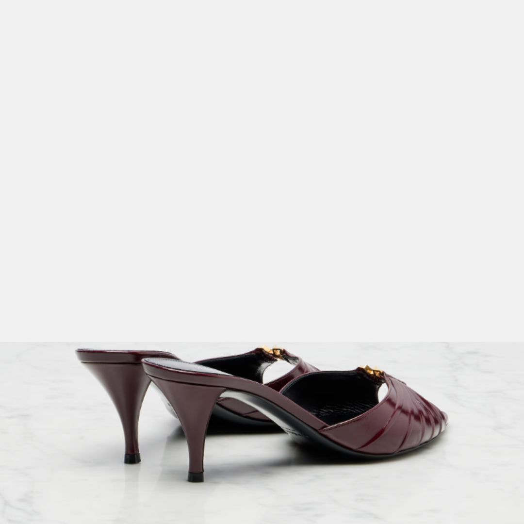 Saint Laurent Babylone Mules 60 - Burgundy