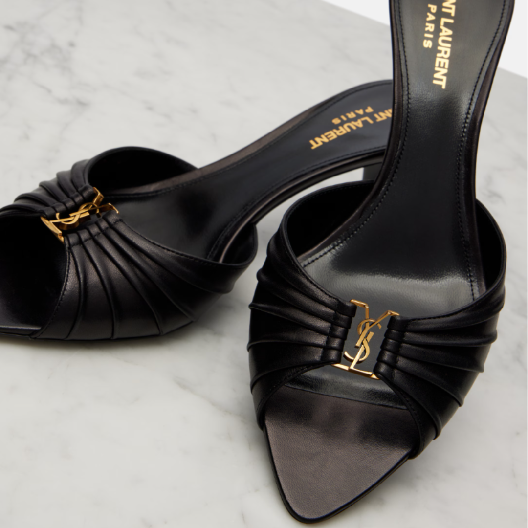 Saint Laurent Babylone Mules 60 - Black