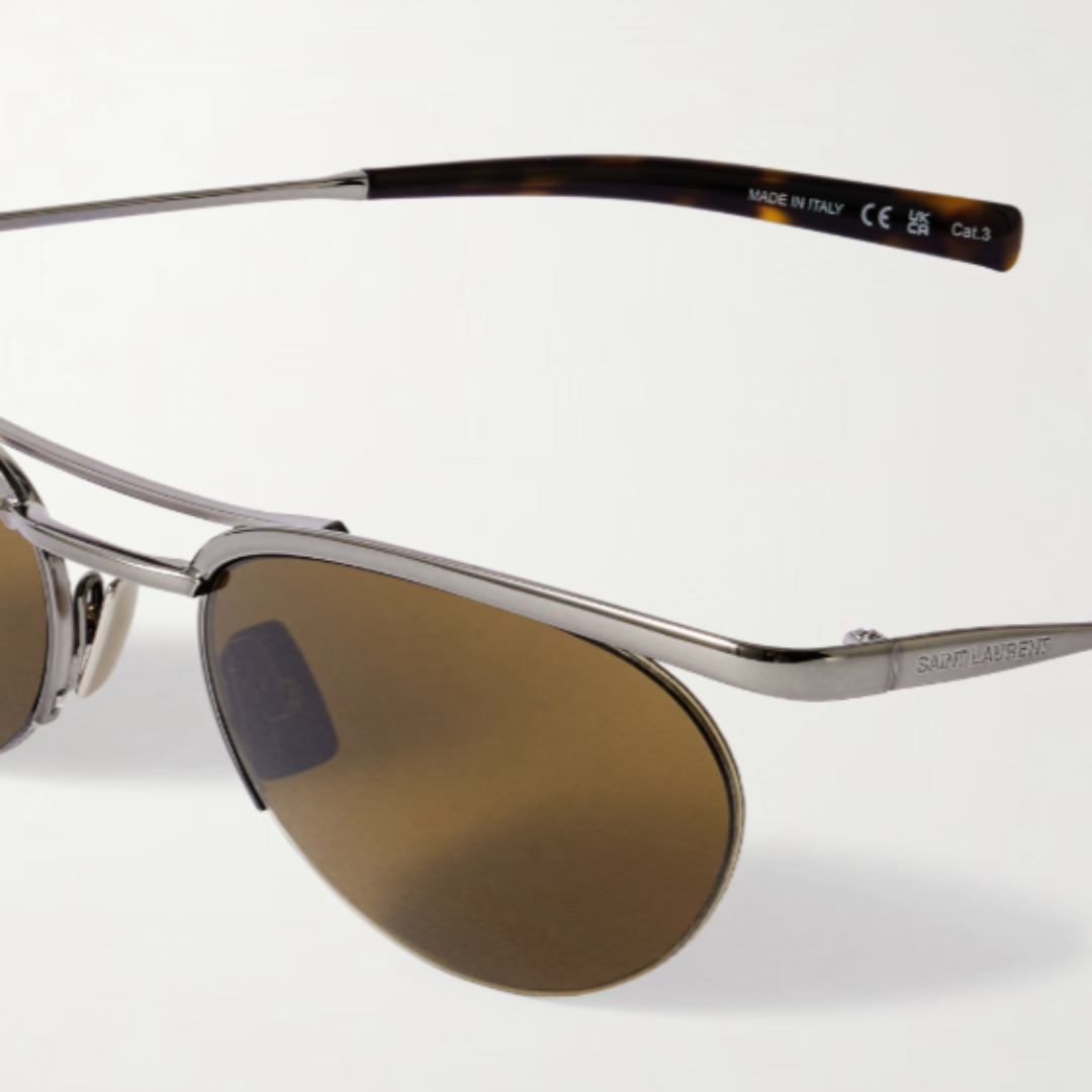 Saint Laurent Sunglasses - Silver brown