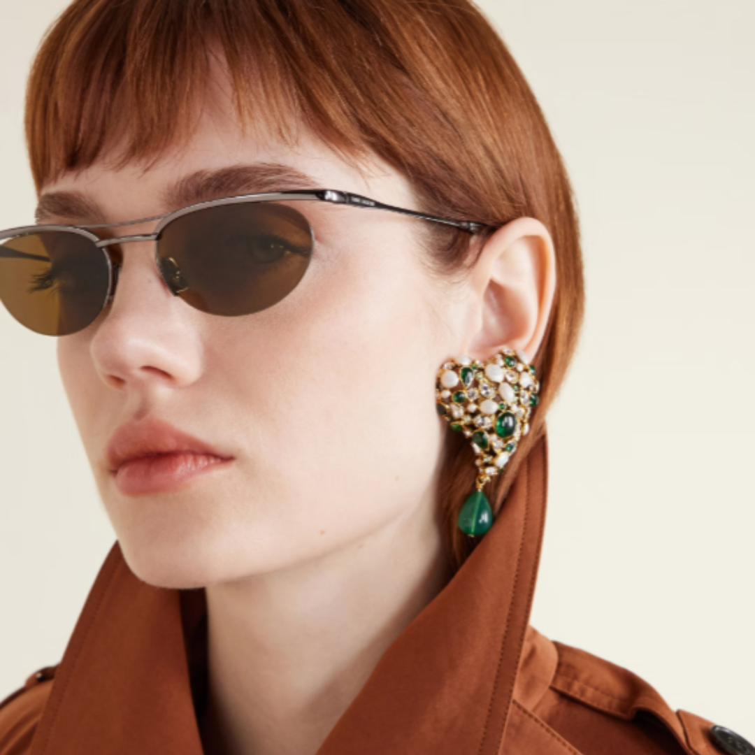 Saint Laurent Sunglasses - Silver brown