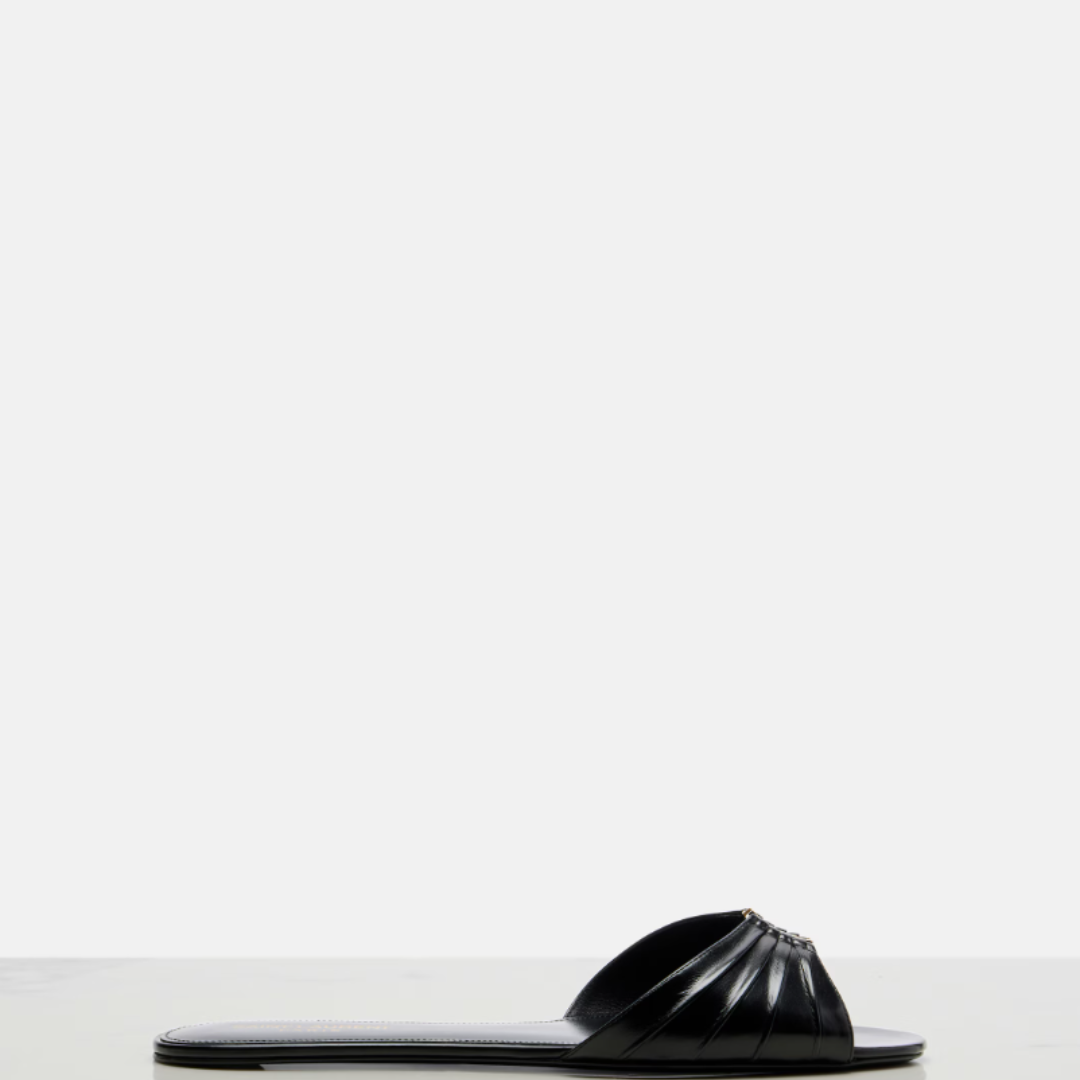Saint Laurent Babylone Slides - Black