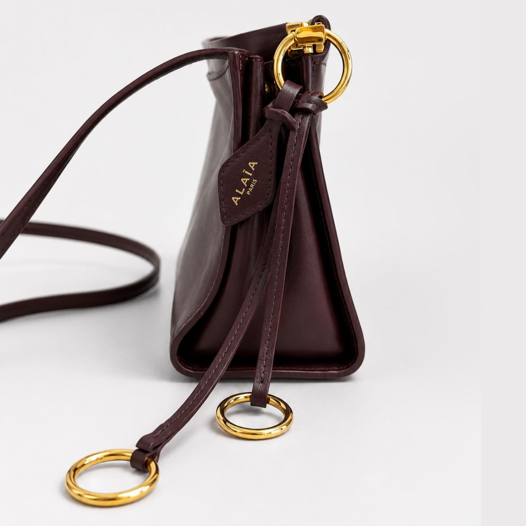 Alaia Le Click Small Bag - Burgundy
