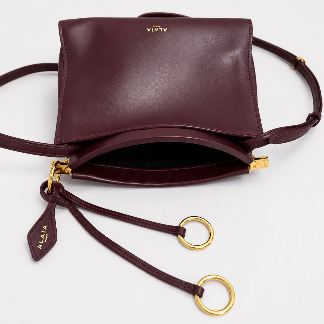 Alaia Le Click Small Bag - Burgundy