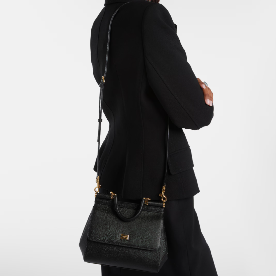 Dolce Gabbana Sicily Small Bag - Negru